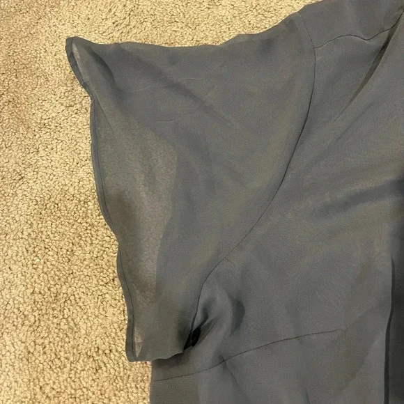 Lane Bryant V-Neck Flutter Sleeve Blouse - Picture 4 of 8